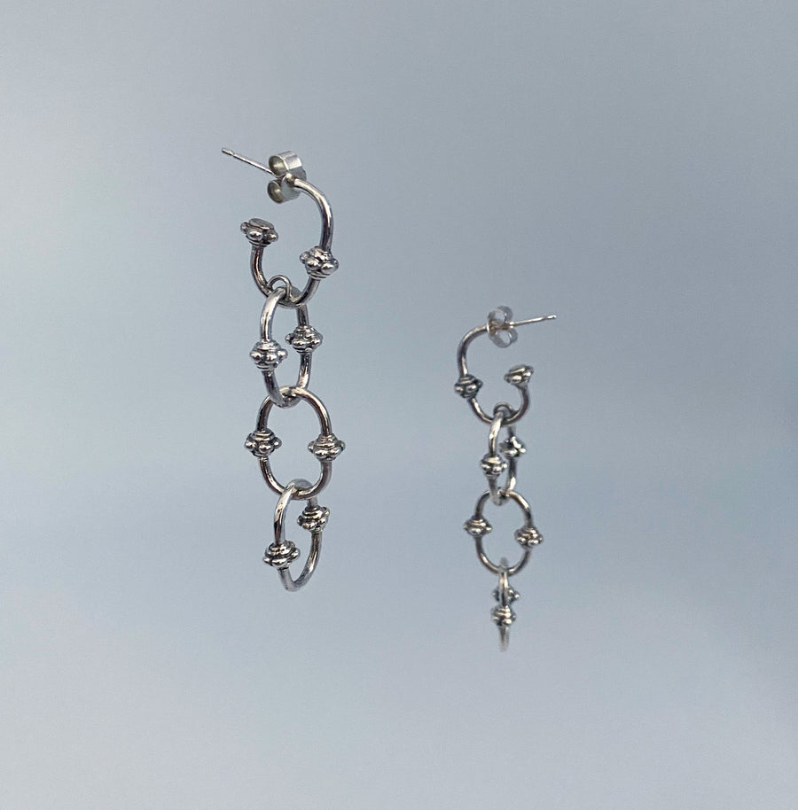 Link earrings Sterling Silver