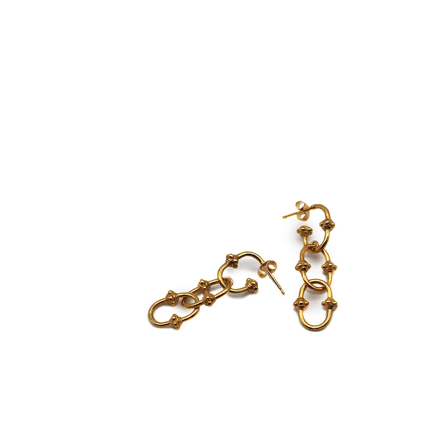 Link earrings Gold Vermeil