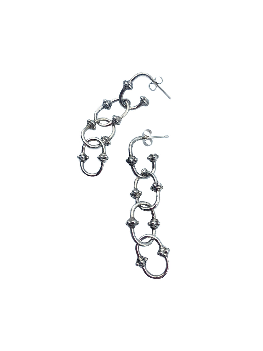 Link earrings Sterling Silver