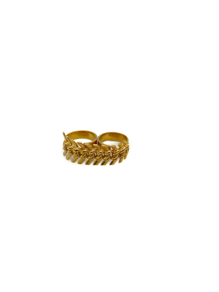 Gold Vermeil Wanda double ring